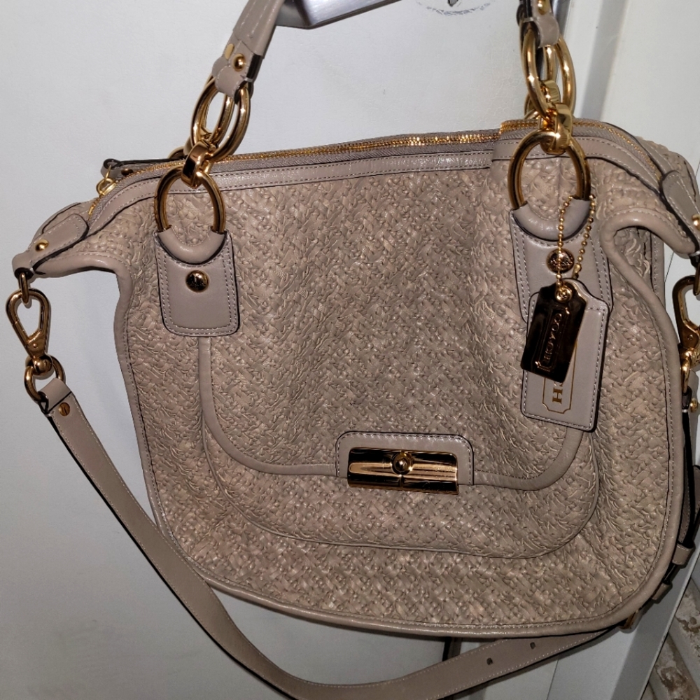 Coach woven mushroom Sage